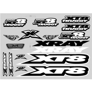 397346 XRAY XT8 Sticker for Body - White