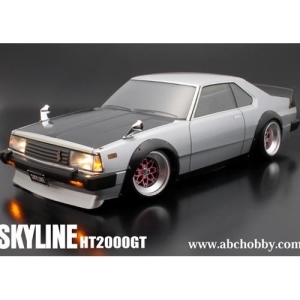 66134 NISSAN Skyline HT2000GT C210 200mm Body Set Street Fender Ver. For 1/10 Scale (Clear)