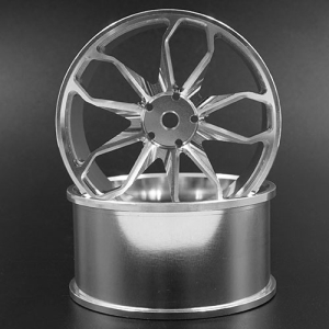 WL-0133SV Spec D Plus Aluminum 7075 10 Spoke +8 Offset Drift Rim 2pcs