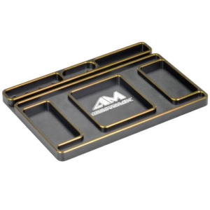 AM-174003   AM Set-Up System &amp; LED Lamp Alu Tray Black Golden