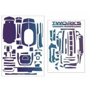 TS-044W 3D White Graphite Sticker (Sanwa&amp;Airtronics M17)