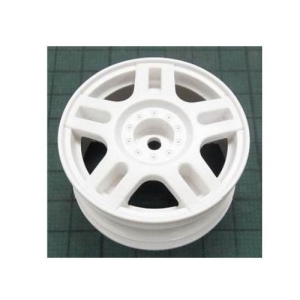 TA54674 White Split 5-Spoke Wheels (26mm Width, Offset +2) 4pcs.
