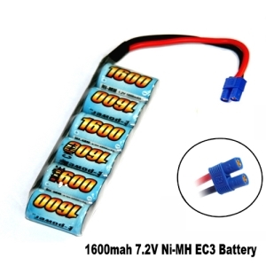 E-Power 7.2V 1600mAh EC3 Connector(1/18 RUCKUS,Torment)