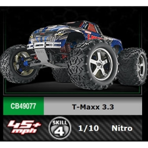 CB49077 T-MAXX 3.3 1/10 SCALE 4WD 엔진몬스터트럭 (2.4G,Traxxas Link Wireless Module Compatible)