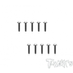 TSS-2610U 2.6x10mm 64 Titanium Hex. Socket UFO Head Screw 10pcs