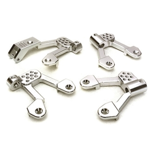 C27119SILVER Billet Machined Alloy Shock Tower Set for Axial 1/10 SCX10 II (Silver)