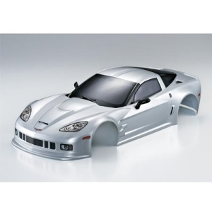 48144 Corvette GT2 Finished Body Silver (Printed)