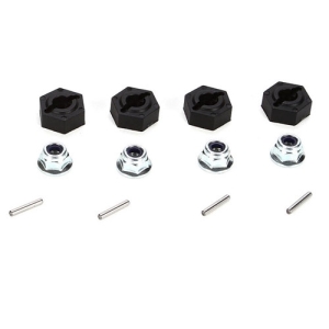 VTR232022 12mm Molded Hex Pins &amp; Lock Nuts (4): Twin Hammers