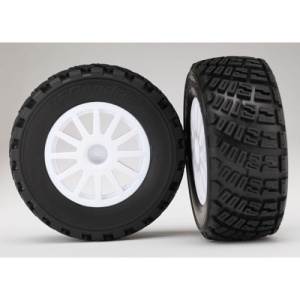 AX7473R Tires and wheels, assembled, glued - white wheels