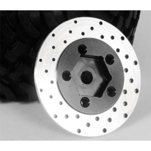 Z-S0532 1.9 5 Lug Steel Wheel Hex Hub w/ Brake Rotor