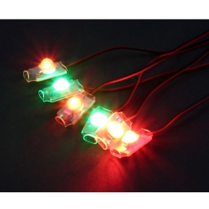 9107000355-0 Turnigy Super Bright 4 x Red/2 x Green LED Light Set with Low Voltage Alarm (슈퍼 고휘도 LED + 리포 부져알람)