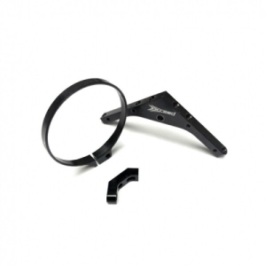 106032 1/10 Fan Mount Clamp On Set (Black) with 30mm or 40mm Alum. Triangular-shape