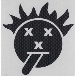 V001C XXX Main Racing Sticker Sheet Carbon Psycho XXX Smile