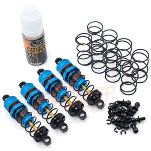 DSG-0060BU Shock-Gear 60mm Damper Set for 1/10 Off Road Car (Blue) (Tamiya GF-01, WR-02, Kyosho Beetle)