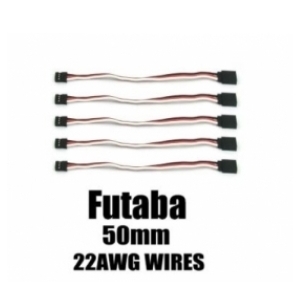 EA-002-5 Futaba Extension with 22 AWG heavy wires 50mm 5pcs