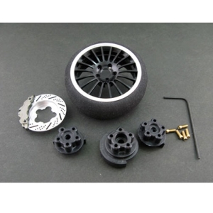 TOP79621bk Alloy 18-spoke Transmitter wheel set (스펀지 패드 미포함)