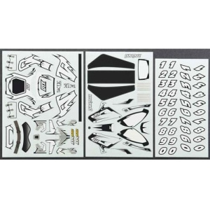 DTXC4360 Decal Set Body / Driver DX450 Motorcycle