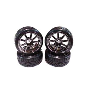 71027 Drift Wheel &amp; Tire set 9-spoke / (4)