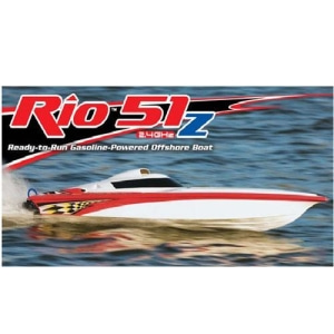 Rio 51Z Off-Shore Gas 2.4GHz w/Zenoah RTR Boat