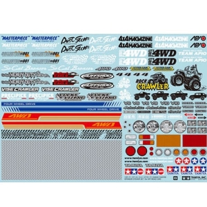 TA54630 Sponsor Sticker Set (for Off-Road Car)