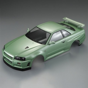 KB48646 1/10 Nissan Skyline (BNR34) Body Finished w/Light Bucket (Champaign-Green｜킬러바디 완성품)