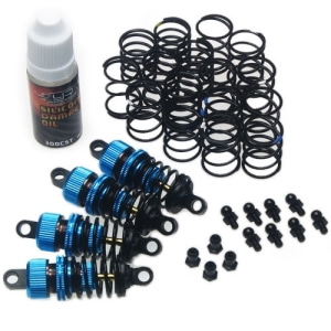 DSG-0050BU  Yeah Racing Shock-Gear 50mm Damper Set for 1/10 RC Touring Car Blue