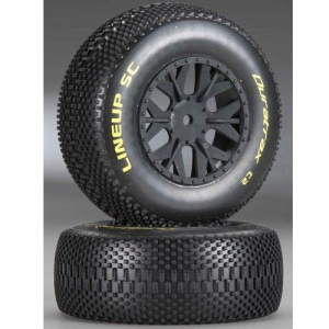 DTXC3682 Duratrax 1/10 Lineup SC Tire C2 Mounted SC10 4x4 (2) (Soft Compound)