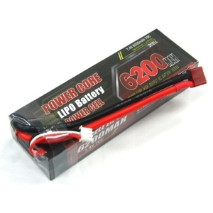 V2-PC-74620070 NEW POWER CORE Li-po Battery 7.4v 2S2P 6200mah 70c (하드케이스) 사이즈 : 138 x 47 x 25mm