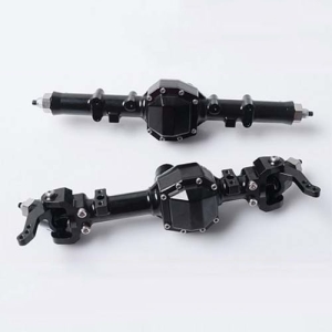Z-A0090 D35 Scale Front and Rear Axle Set (Black)