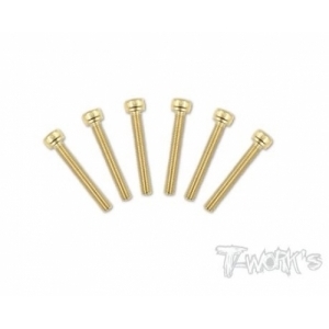 GSS-322H 3x22mm Gold Plated Hex. Socket Head Screws（6pcs.）