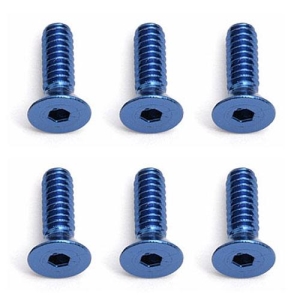 AA6934 FT 4-40 X 3/8 FHSScrew, Blue Aluminum