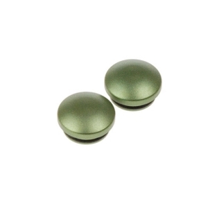 106372 Aluminium cap 18mm - green (2) (#106372)