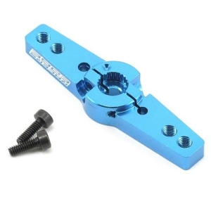 RCE10387B Racers Edge Aluminum Pro Adjustable Double Arm Sanwa Servo Horn (Blue)