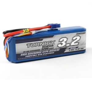 9067000101-0  Turnigy 3200mAh 4S 20C LiPoly Pack w/ EC3 (E-flite Compatible EFLB32004S)