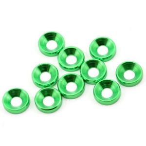 JQA034 M4 Countersunk Washer Set (10) (Green)