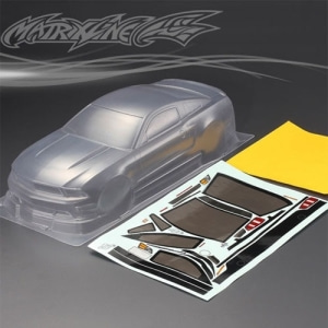 PC201214  1/10 Ford Mustang Boss 302 Body Shell w/Light Bucket, Decal, Window Masks (Clear｜미도색)