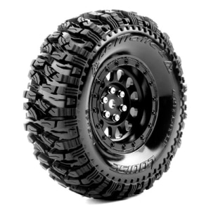 L-T3346VB CR-MALLET CLASS1 1/10 Scale 1.9 Crawler Tires Super Soft Compound / Black Spoke Rim Inserts (2) (반대분) (1/10락크라울링 타이어)