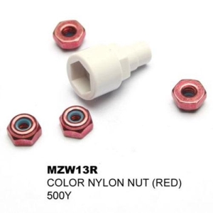 KYMZW13R COLOR NYLON NUT RED