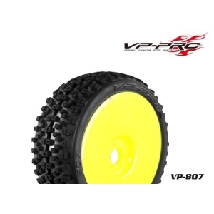 (1:8 버기 타이어+휠  본딩완료)불독 VP807G-RY-SF   Bull Dog 1/8 Buggy Rubber Tyre[Preglued][Yellow Dish Rim]Super  Flexx한봉지 2개포함&amp;nbsp;&amp;nbsp;