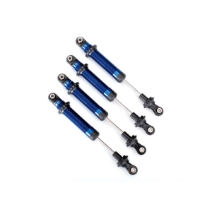 AX8160X Shocks, GTS, aluminum Blue-anodized-assembled without springs 4 for use with #8140R TRX-4 Long Arm Lift Kit)