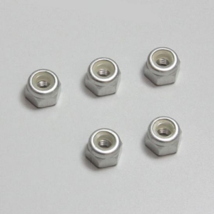 KY1-N3043NA-S Nut(M3x4.3)Nylon(Aluminium/Silver/5pcs)