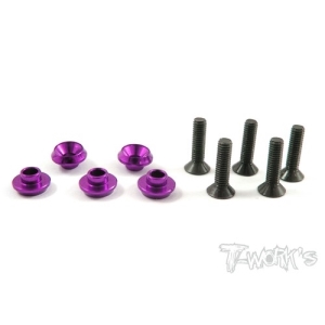 TA-031P Aluminum Servo Washer (Purple) For Hitech , Ko