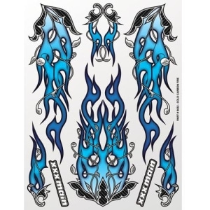 S032 Cold Carbon Fire Sticker Sheet