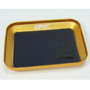 60304A  Golden Aluminum Magnetic Tray
