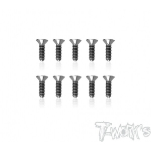 TSS-2606C 2.6 x 6mm 64 Titanium Hex. Countersink Screw 10pcs