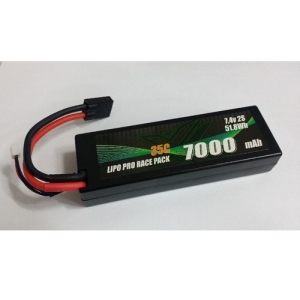 105121 X - Lipo Race pack 2S1P 35C - 7000mAh Hard Case (트랙사스커넥터)