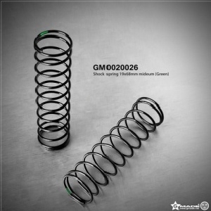 GM0020026 Shock Spring 19x68mm Mideum White (2)