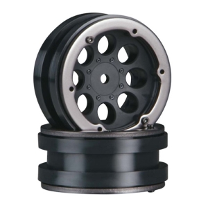 AX8087 Axial 1.9 8 Hole Beadlocks (Black) (2)