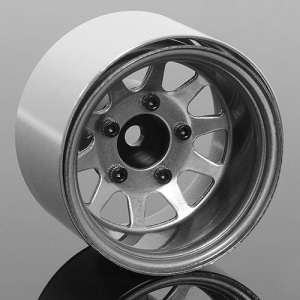 Z-W0286 [4개 한대분] Deep Dish Wagon 1.55&quot; Stamped Steel Beadlock Wheels (Clear)