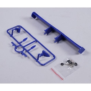 TURNIGY 1/10 Wing and Mirrors with Clips (Blue)